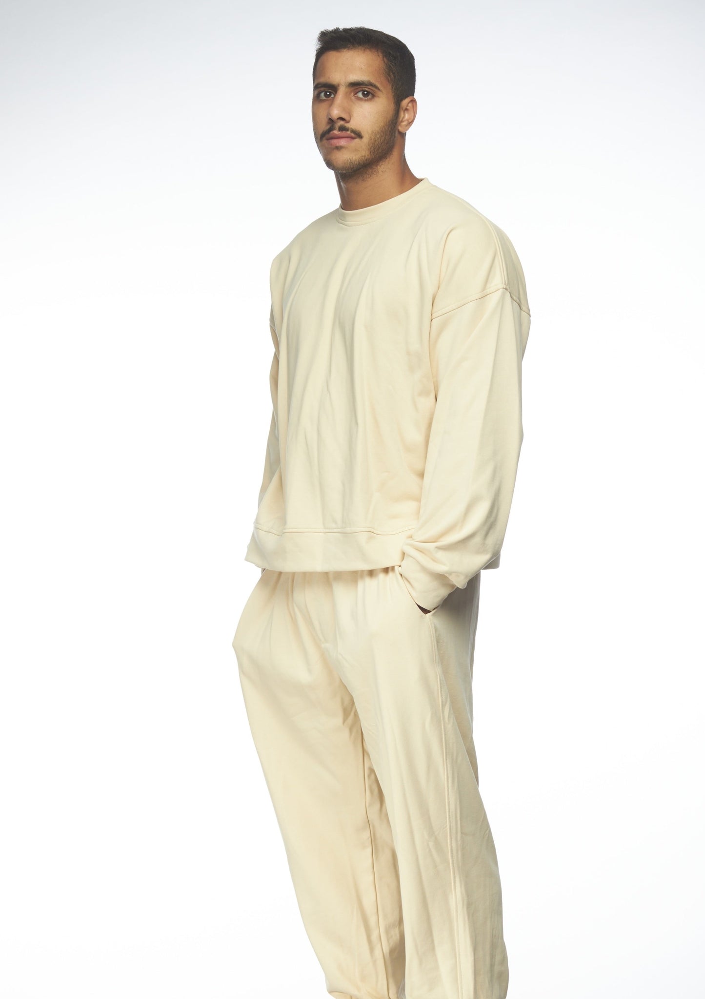 cotton crew neck sweatshirt