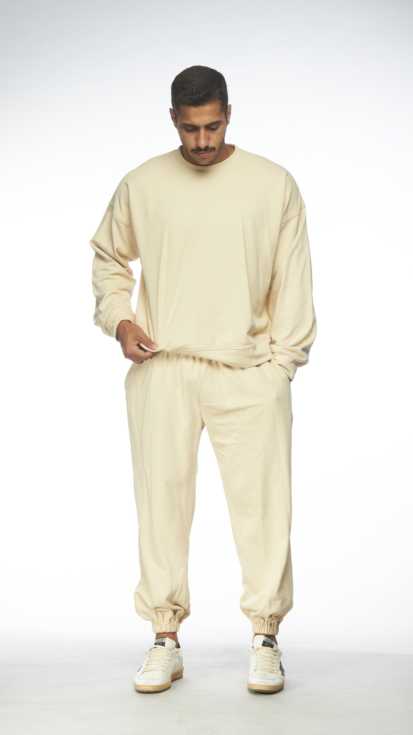 cotton crew neck sweatshirt